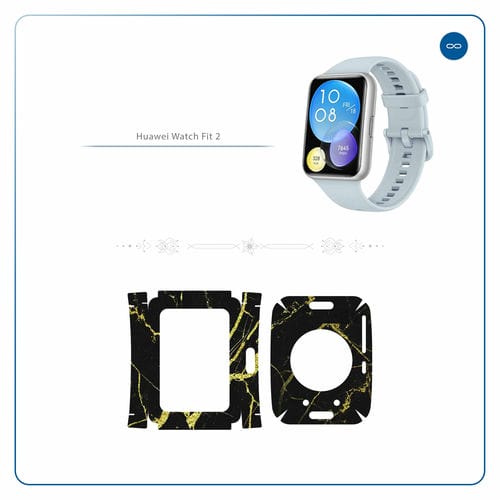 Huawei_Watch Fit 2_Graphite_Gold_Marble_2